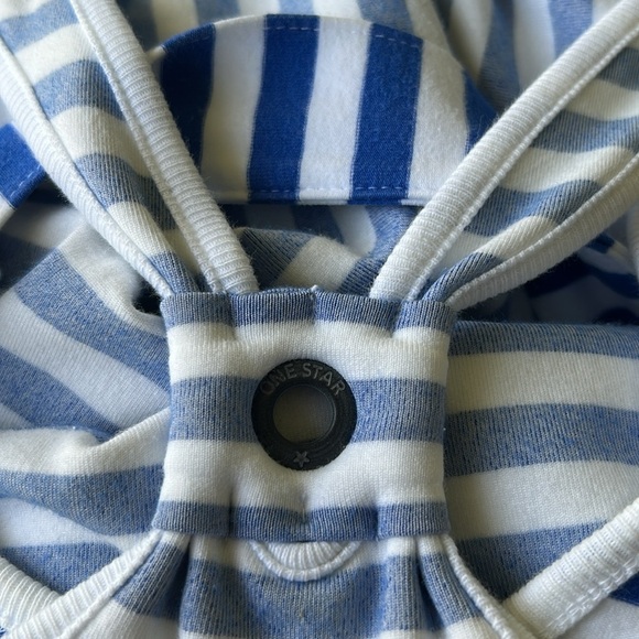 Converse Belted Tank Dress Blue and White Stripes Nautical Excellent Size XS - Picture 9 of 9